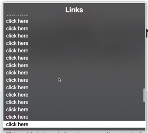 Screenshot of VoiceOver rotor pulling up list of links on a page Screenshot of VoiceOver rotor pulling up list of descriptive links on a page