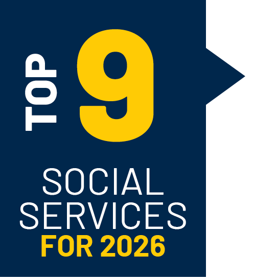 Top 9 social services for 2026.