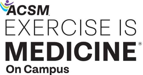 ACSM logo with the text "EXERCISE IS MEDICINE On Campus" in a combination of bold and regular fonts.