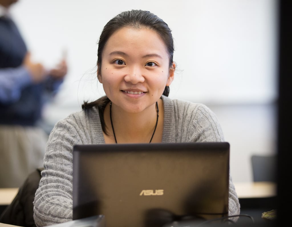 Student with laptop